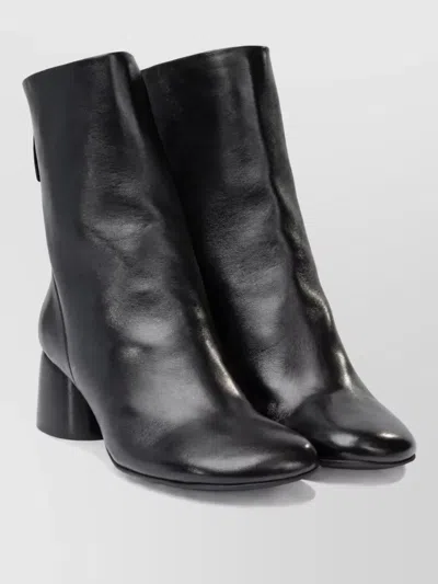 Halmanera Leather Ankle Boots In Black