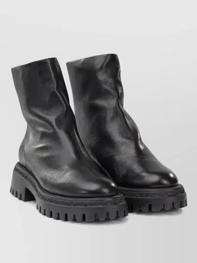 Halmanera Leather Ankle Boots In Black
