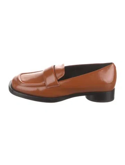 Pre-owned Halmanera Leather Loafers In Brown