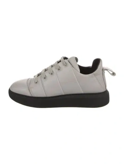 Pre-owned Halmanera Leather Sneakers In Gray
