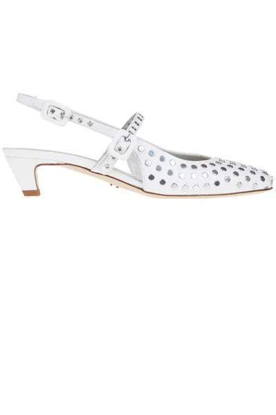 Halmanera May Jane Slingback Pumps In Grey