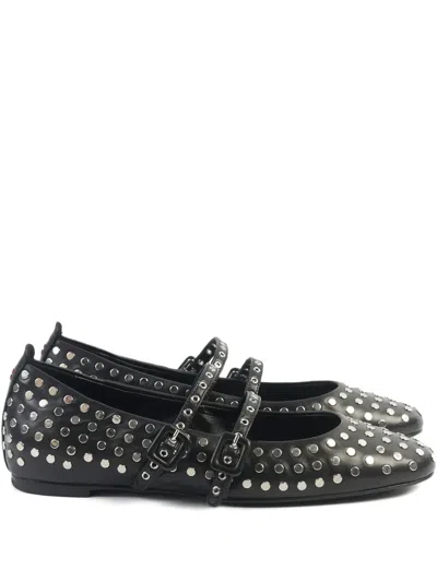 Halmanera Stud-embellish Buckle-straps Ballet Flats