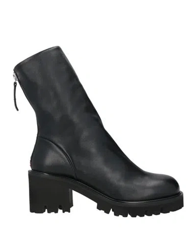 Halmanera Woman Ankle Boots Black Size 10 Calfskin
