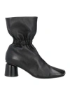 Halmanera Woman Ankle Boots Black Size 10 Soft Leather In Black
