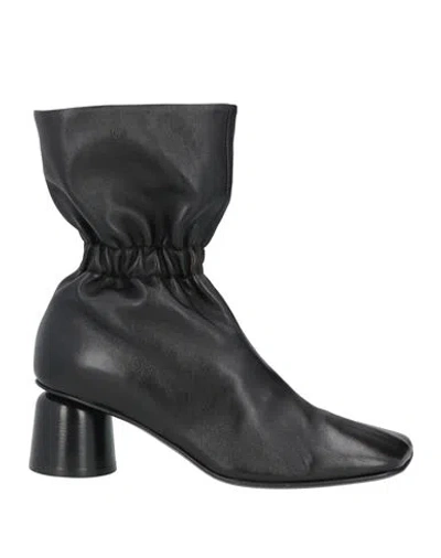 Halmanera Woman Ankle Boots Black Size 10 Soft Leather