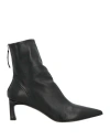 Halmanera Woman Ankle Boots Black Size 7 Leather