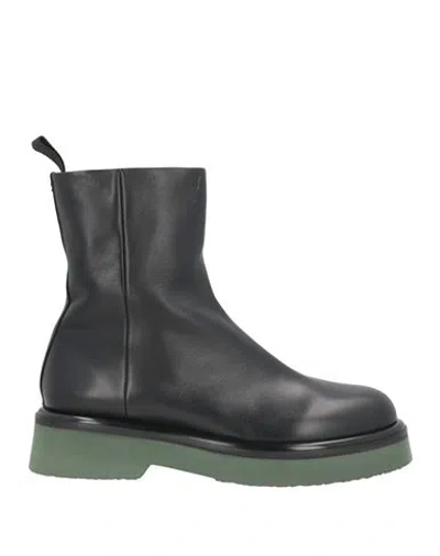 Halmanera Woman Ankle Boots Black Size 8 Leather
