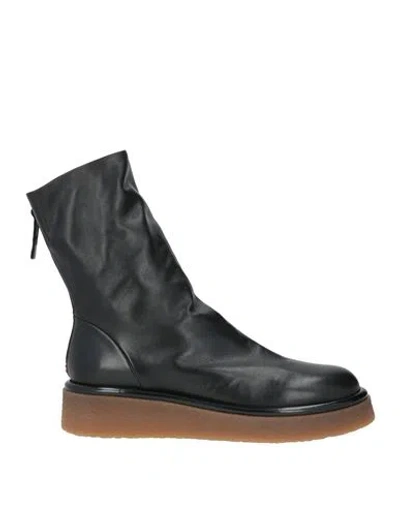 Halmanera Woman Ankle Boots Black Size 9 Leather