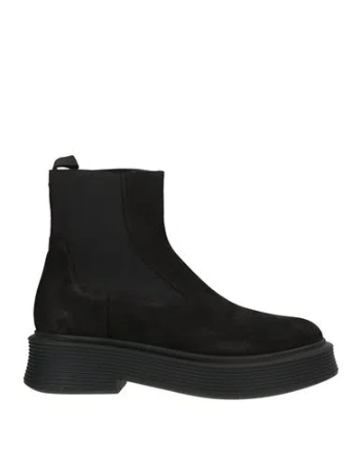 Halmanera Woman Ankle Boots Black Size 9 Leather