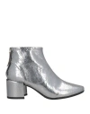 Halmanera Woman Ankle Boots Silver Size 6 Leather