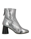 Halmanera Woman Ankle Boots Silver Size 7 Leather