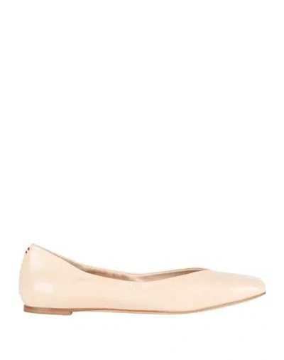 Halmanera Woman Ballet Flats Beige Size 7 Leather In Neutral