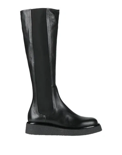 Halmanera Woman Boot Black Size 8 Leather