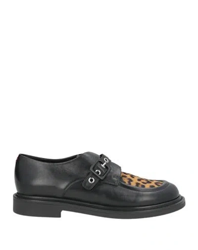 Halmanera Woman Loafers Black Size 6 Leather