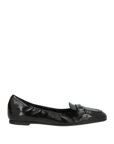 Halmanera Woman Loafers Black Size 8.5 Leather