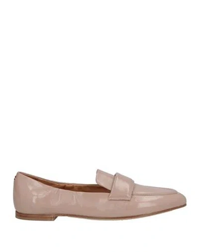 Halmanera Woman Loafers Blush Size 8.5 Leather In Pink