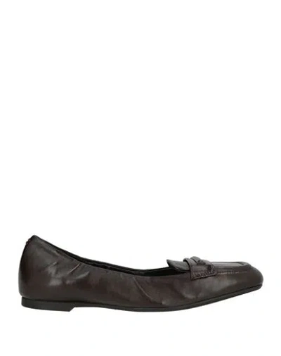 Halmanera Woman Loafers Dark Brown Size 8.5 Leather