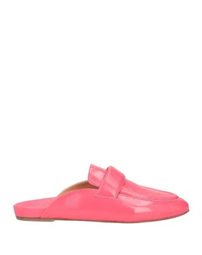 Halmanera Woman Mules & Clogs Coral Size 8 Leather In Red