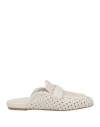 Halmanera Textured Cut-out Leather Mocassins In Sand