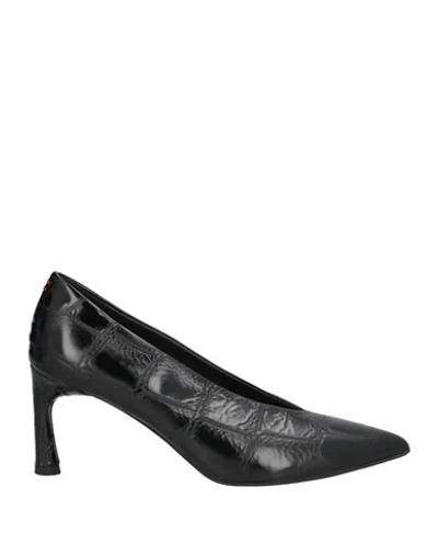 Halmanera Woman Pumps Black Size 6 Leather