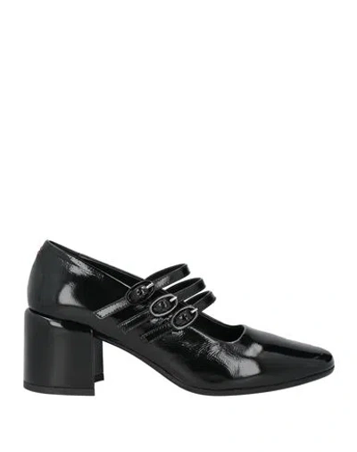 Halmanera Woman Pumps Black Size 6 Leather