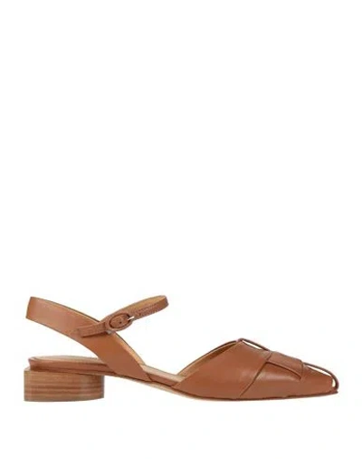 Halmanera Woman Pumps Camel Size 11 Soft Leather In Beige