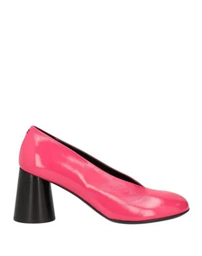 Halmanera Woman Pumps Magenta Size 8 Leather In Pink