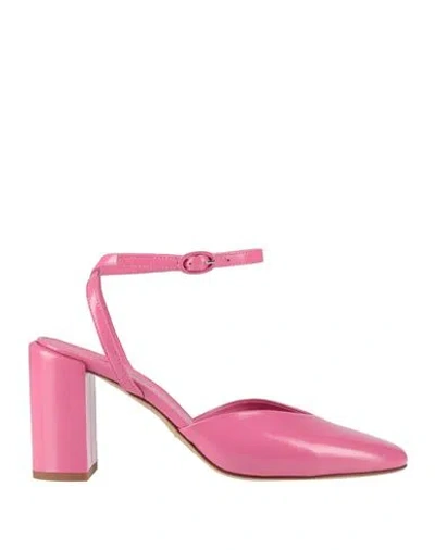 Halmanera Woman Pumps Pink Size 6 Leather
