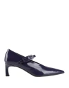 Halmanera Woman Pumps Purple Size 7 Leather In Purple