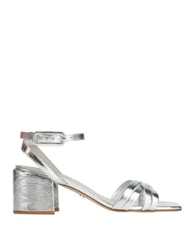 Halmanera Woman Sandals Silver Size 8 Leather