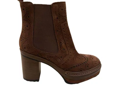 Halmanera Women's Beta 12 Leather Boots In Acciaoi In Brown