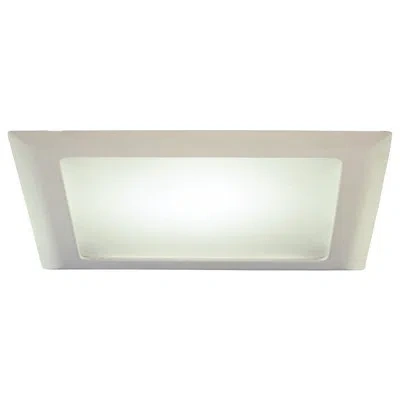 Halo 20 Series Square Albalite Lens 9.25" Open Recessed Trim In White