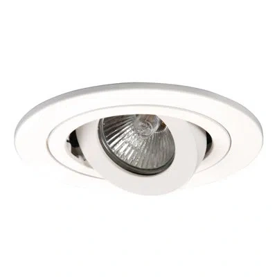 Halo 4" Gimbal Ring Recessed Trim In White