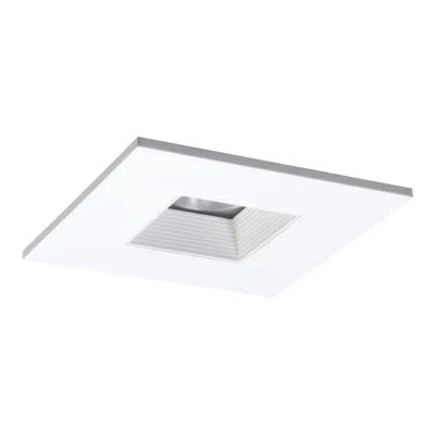 Halo 4" Stepped Baffle Recessed Trim In White