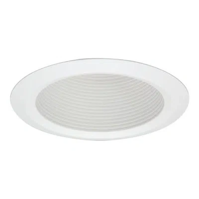 Halo 5" Stepped Baffle Recessed Trim In White