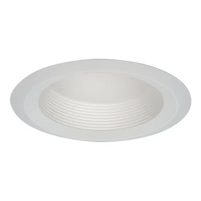 Halo 6" Stepped Baffle Recessed Trim In White