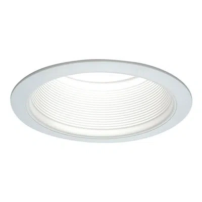 Halo 6100 Series 6" Stepped Baffle Recessed Trim In White