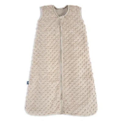 Halo Plush Dots Velboa 1.5 Tog Sleepsack Wearable Blanket, Swaddle Transition Sleeping Bag In Neutral