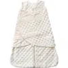 Halo Plush Dots Velboa 3.0 Tog Sleepsack Swaddle In Neutral
