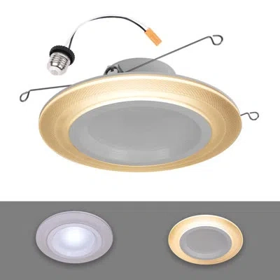 Halo Retrofit Series 5/6 In. W Led Recessed Downlight With Nightlight Trim 10.75 W