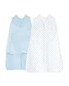 Halo Sleep Halo Unisex Sleepsack Organic Swaddle And Wearable Blanket Gift Set, 2 Piece - Baby In Chambray