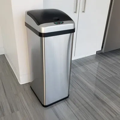 Halo Stainless Steel 13 Gallon Motion Sensor Trash Can