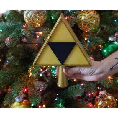 Halo The Legend Of Zelda 7-inch Triforce Light-up Holiday Tree Topper Decoration