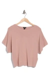 Halogen ® Short Sleeve Crop Sweater