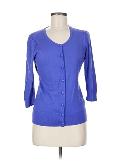 Pre-owned Halogen 3/4 Sleeve Blouse In Blue