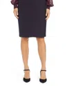 Halogen Above Knee Stretch Workwear Pencil Skirt In Black In Black
