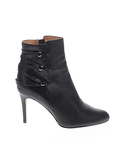 Pre-owned Halogen Ankle Boots In Black