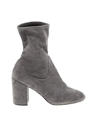 Pre-owned Halogen Ankle Boots In Gray