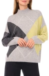 Halogen ® Argyle Mock Neck Sweater In Multi