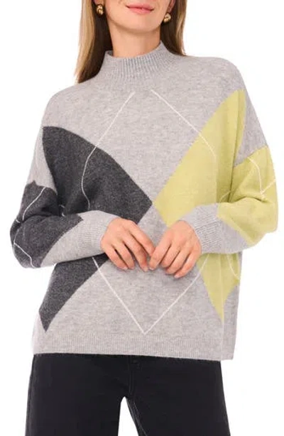 Halogen ® Argyle Mock Neck Sweater In Multi